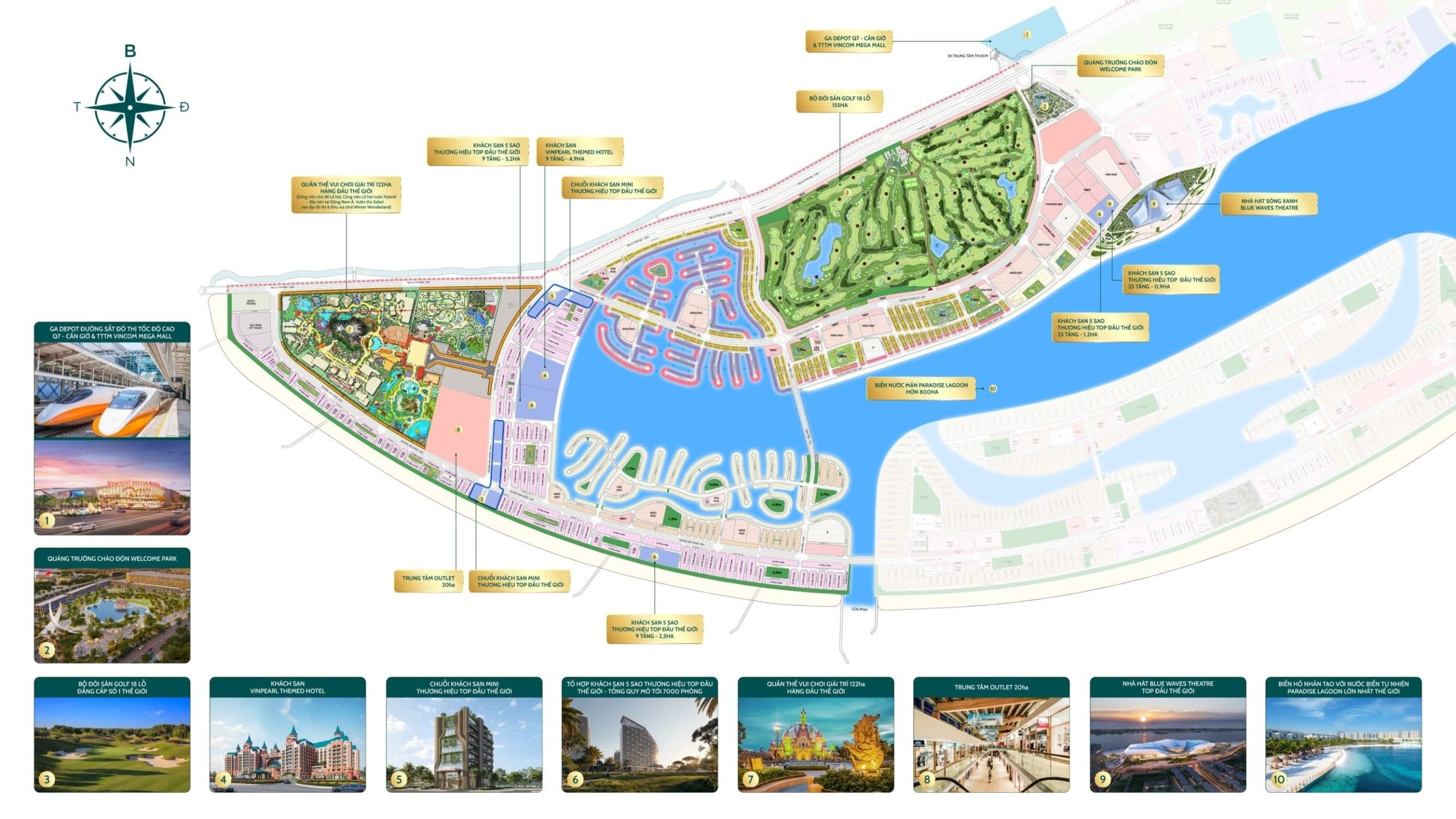 Mặt bằng tổng thể Phân khu The Haven Bay